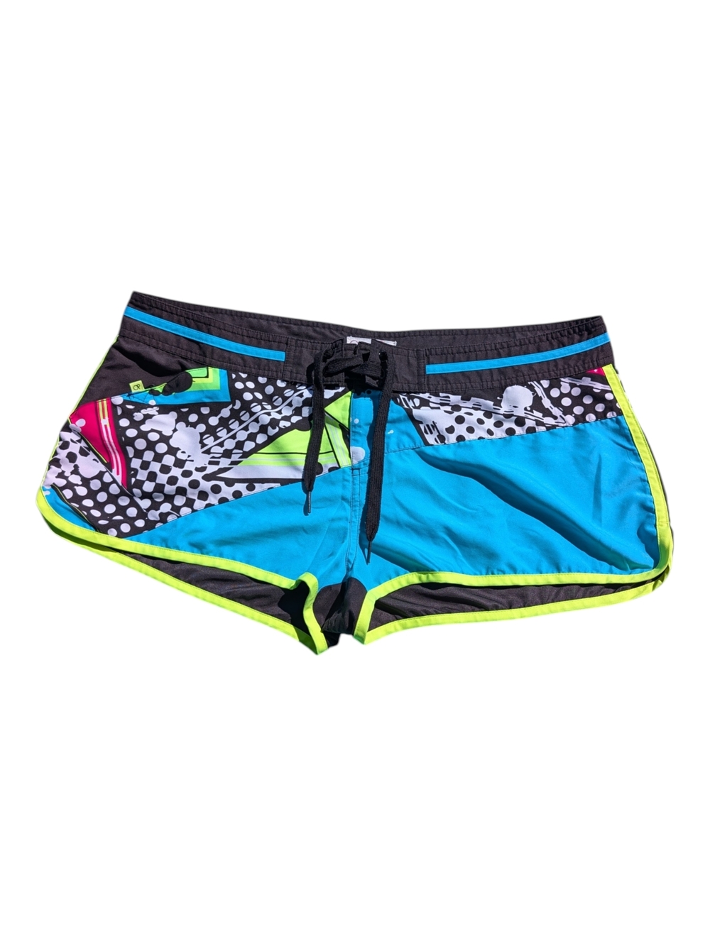 OP Women Swim Board Shorts in Blue, Black, Neon Yellow, Pink